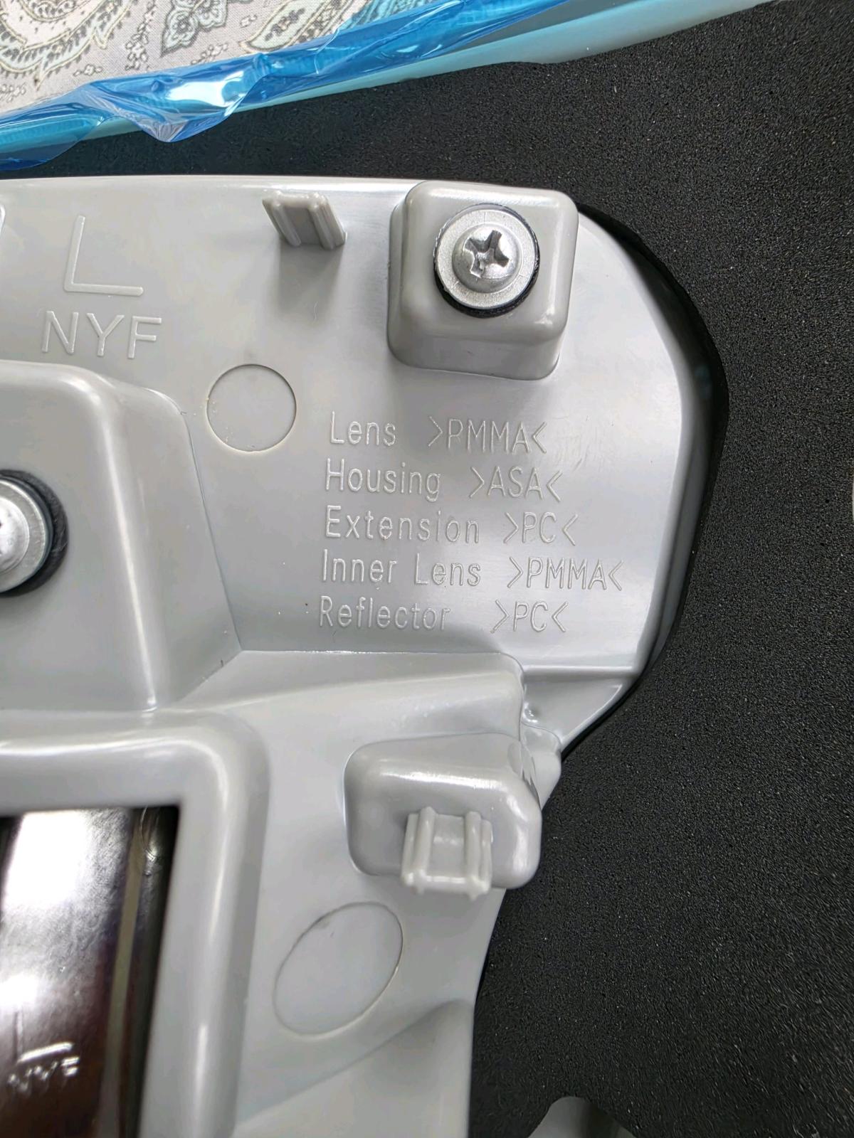 OEM Left Side Driver Side Tail Light