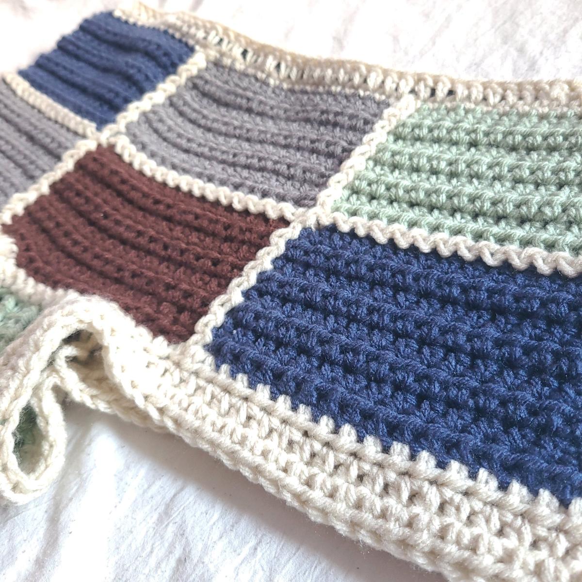 Handmade Crochet Patchwork Micro Shorts Womens Size Small