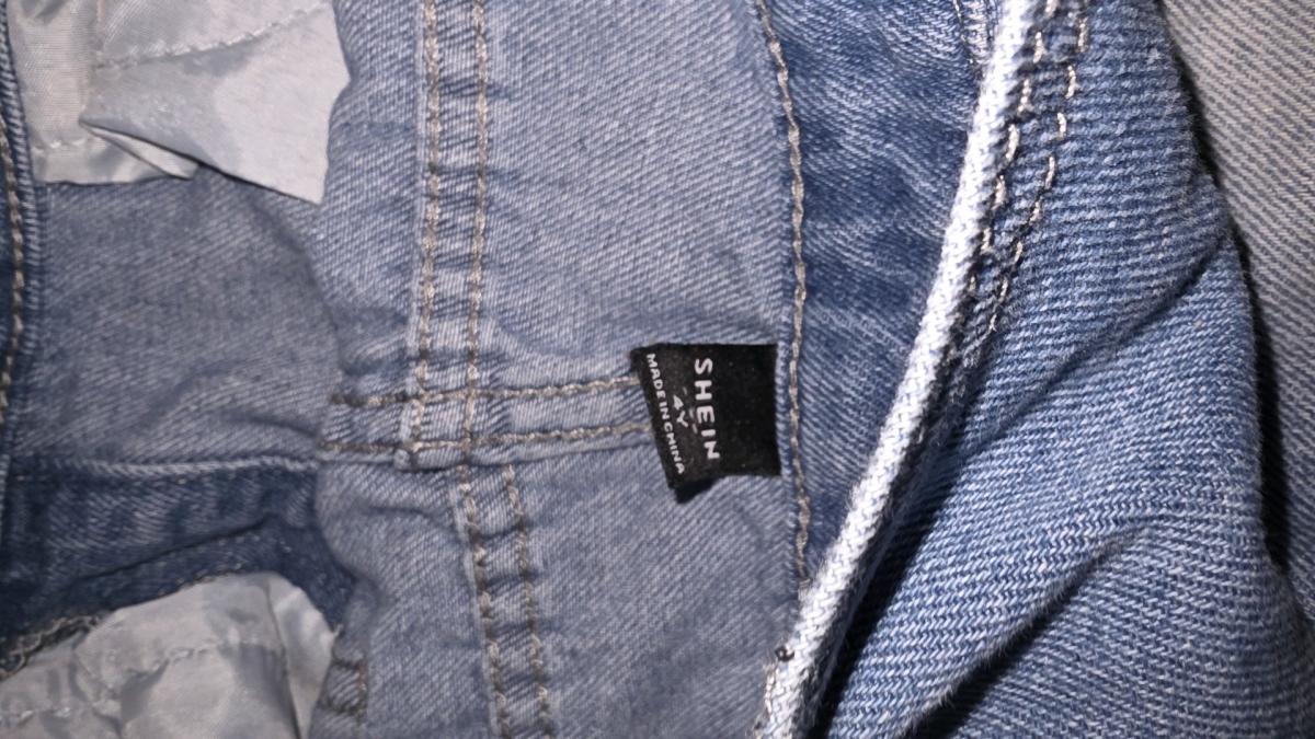 Light Blue Denim Girls Embroidered Overalls