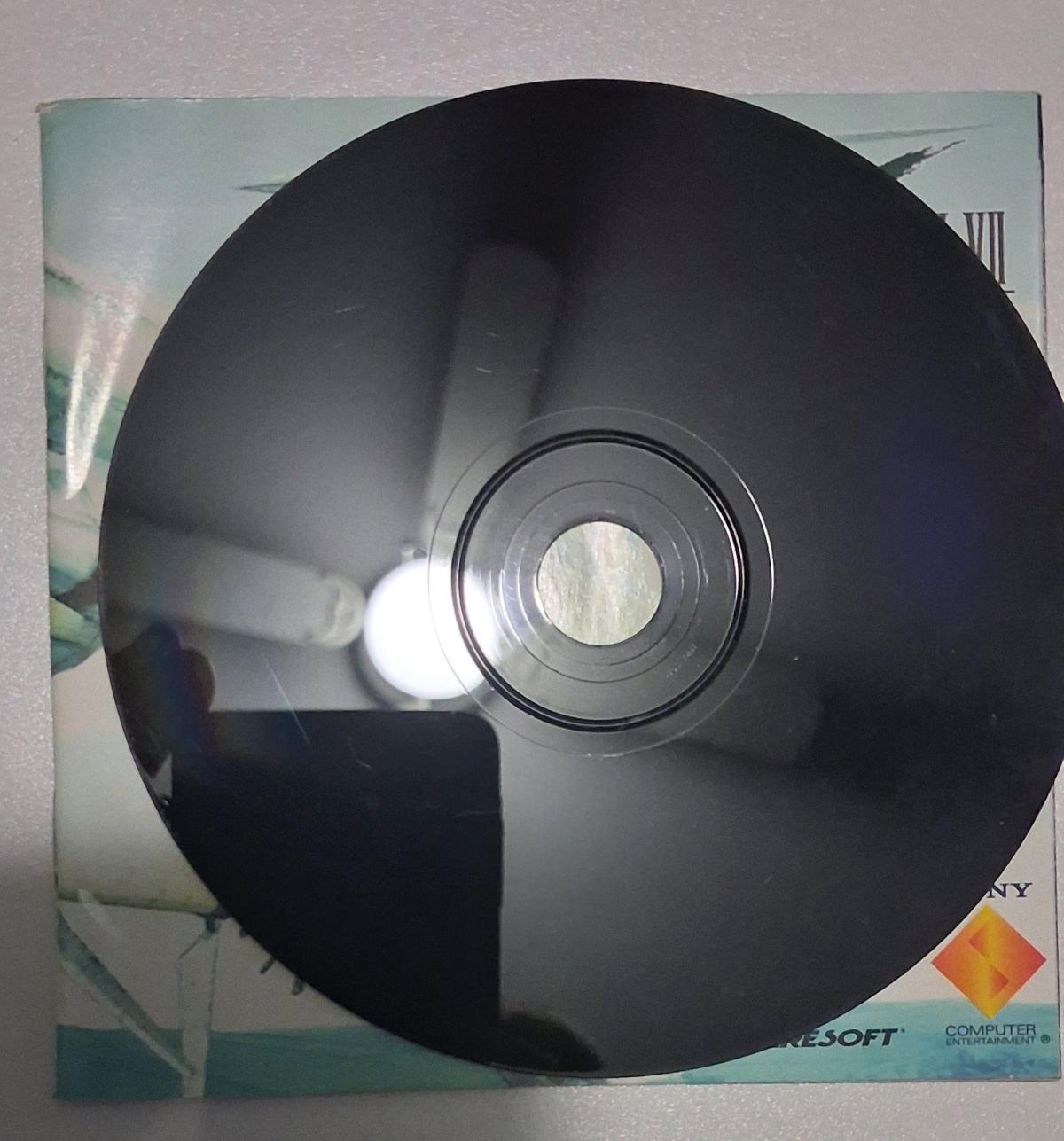 Final Fantasy VII PS1 Complete Black Label  3 Discs  Manual