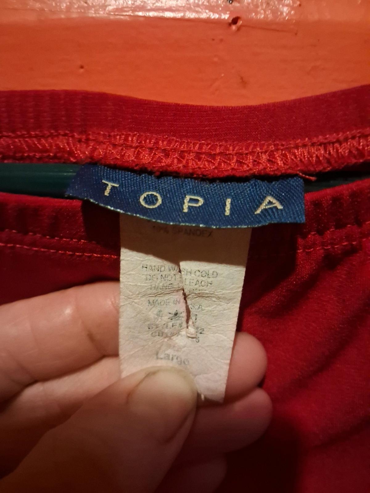 Topia Womens Red Skirt Large