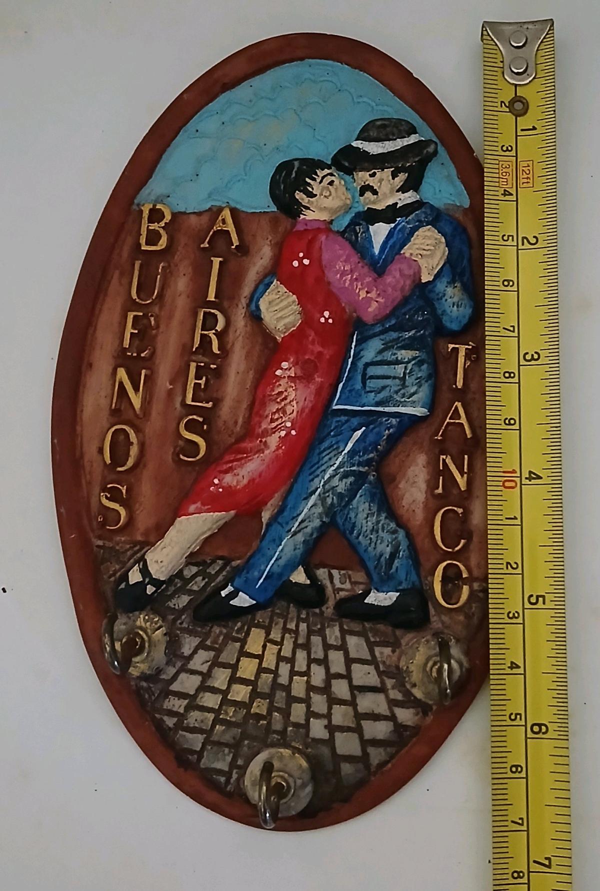 Home Decor Ceramic and Hand Painted Tango Dancing Couple