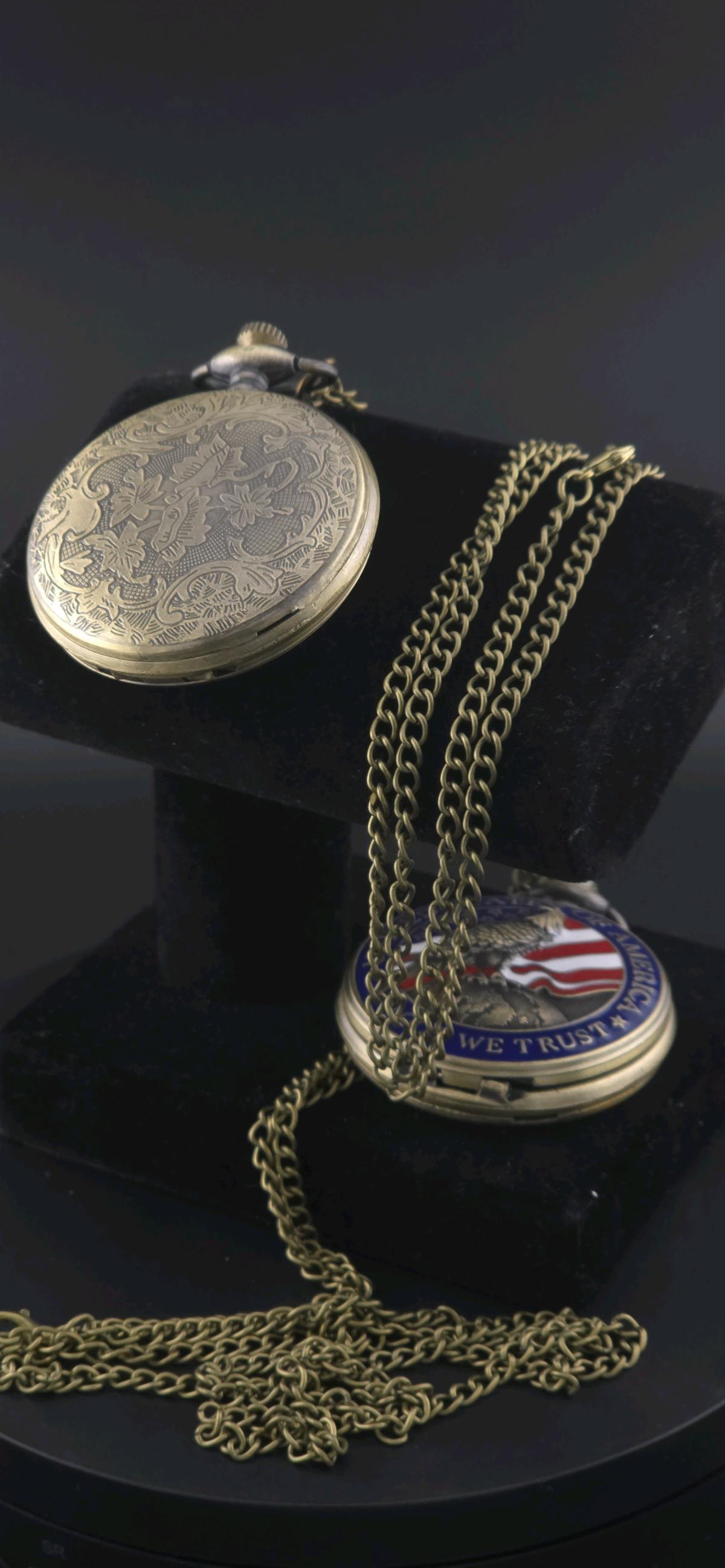 Usa In god we trust pocket watch