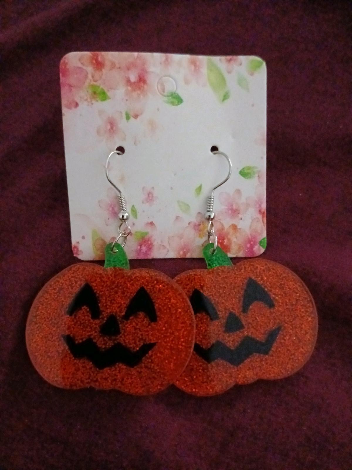 pumpkin earrings