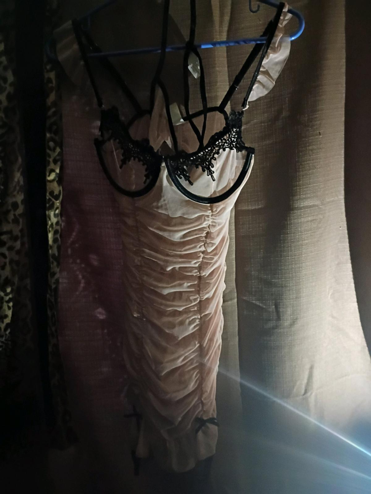 A Sweet Sexy Womans New Light Pink Lingerie Outfit with Pant