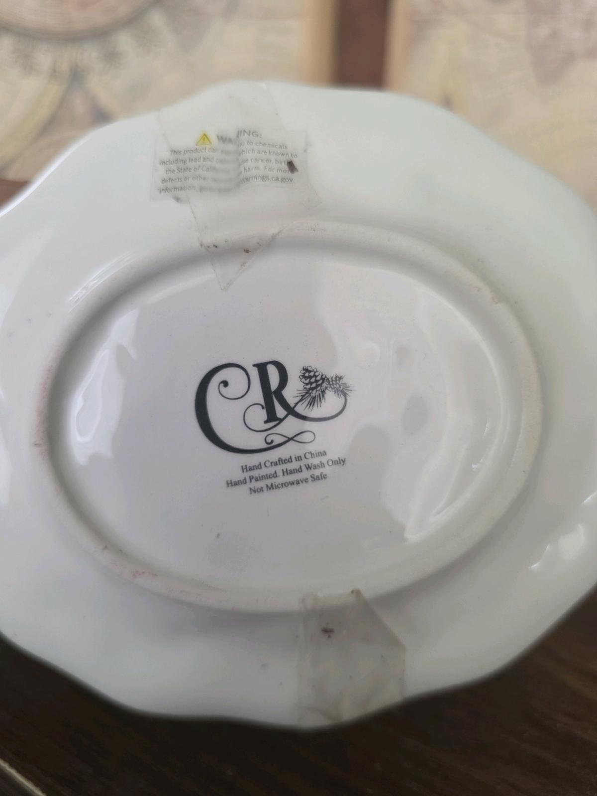Corner Ruby cardinal teacup  saucer with a spoon new 3 x 45