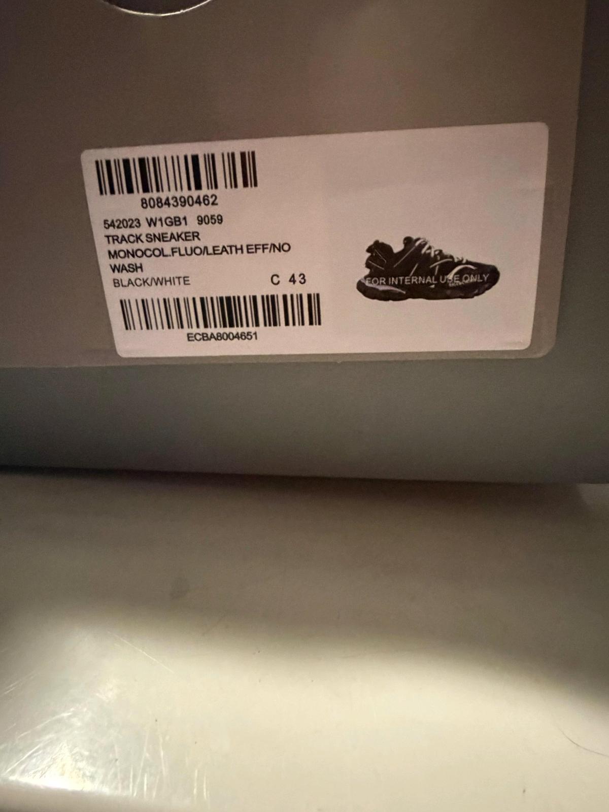 balenciaga tracks led black and white