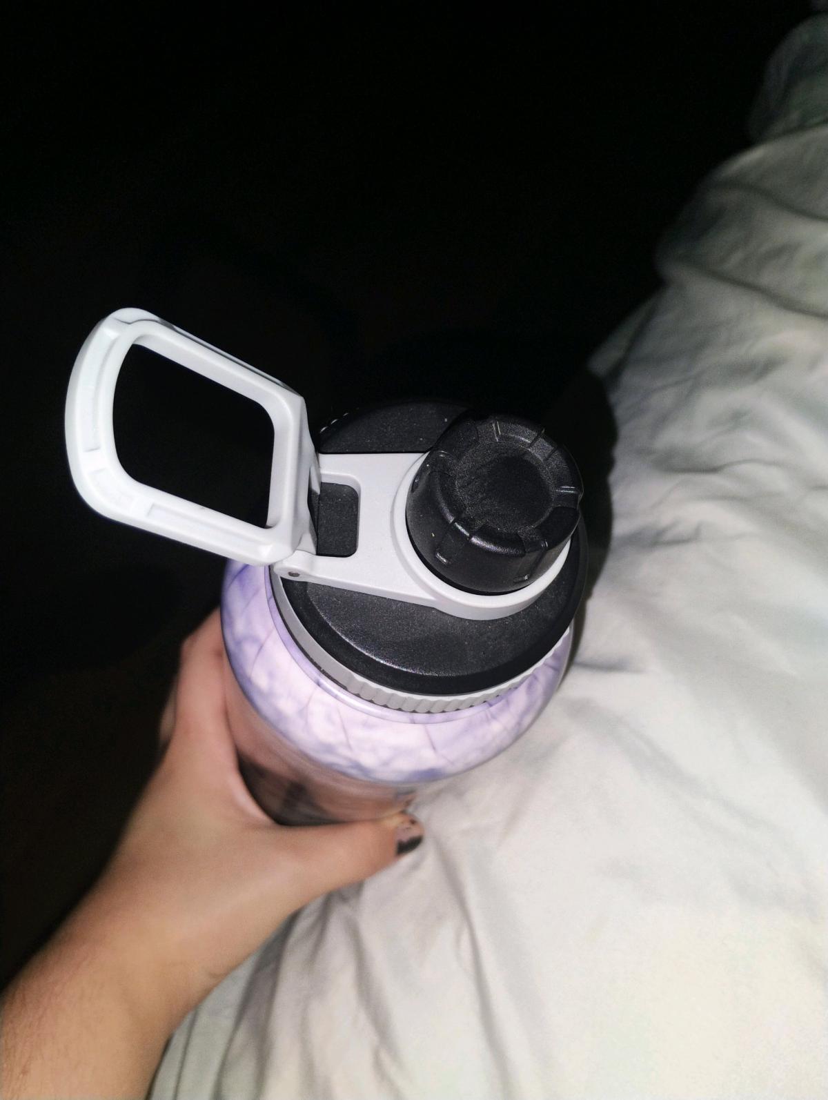 medium sized metal wolf water bottle