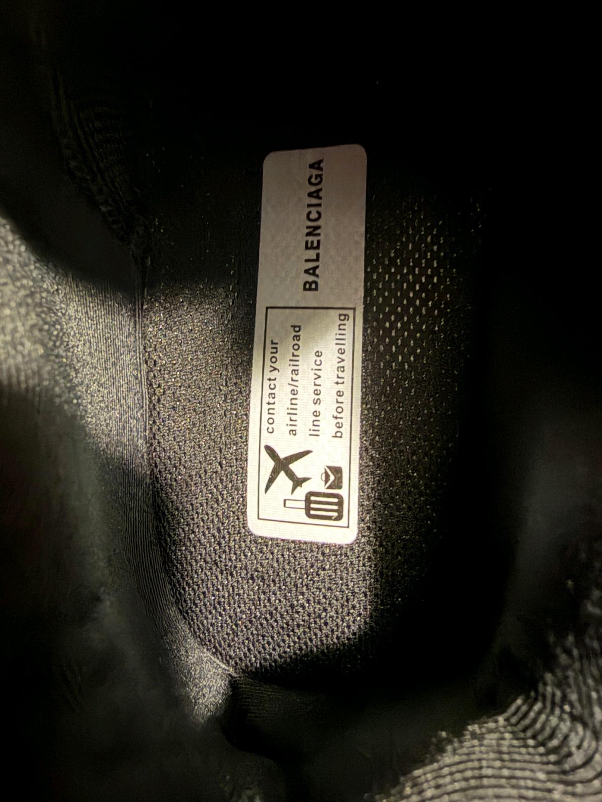 balenciaga tracks led black and white
