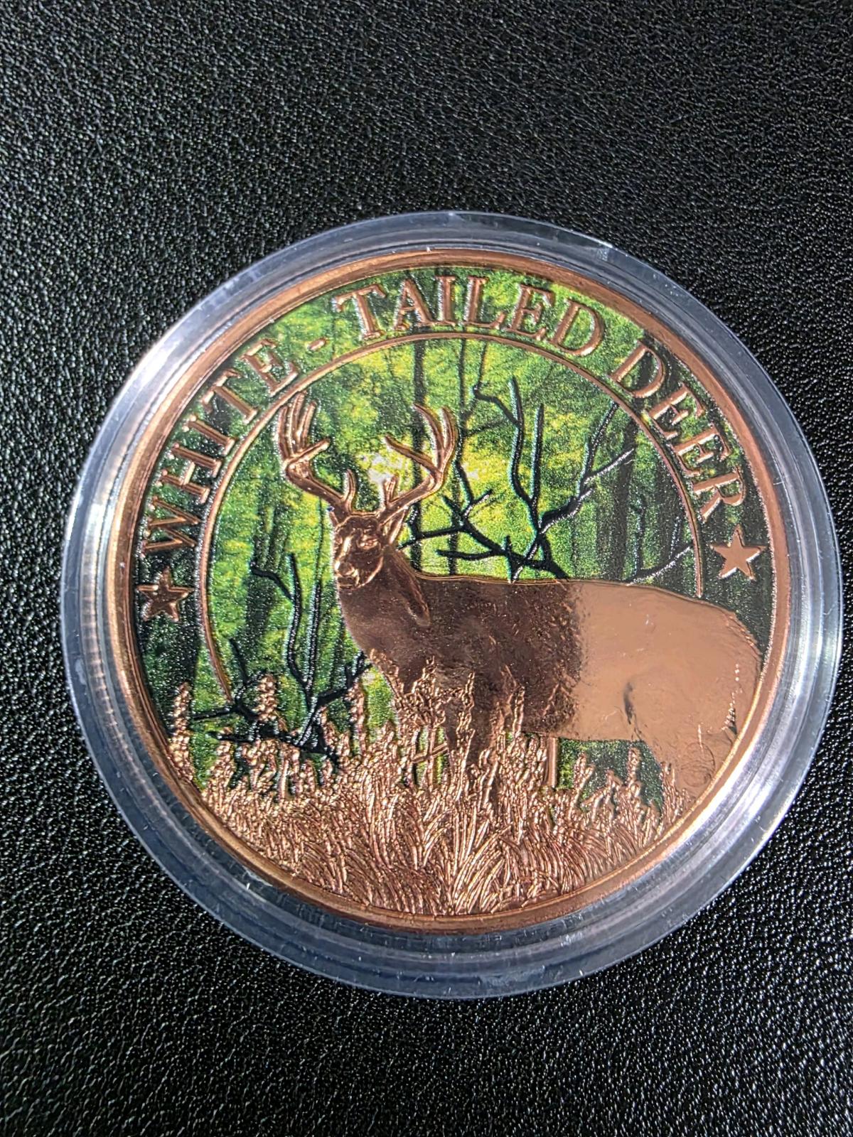 1 Oz Colorized Copper Round 999 fine copper