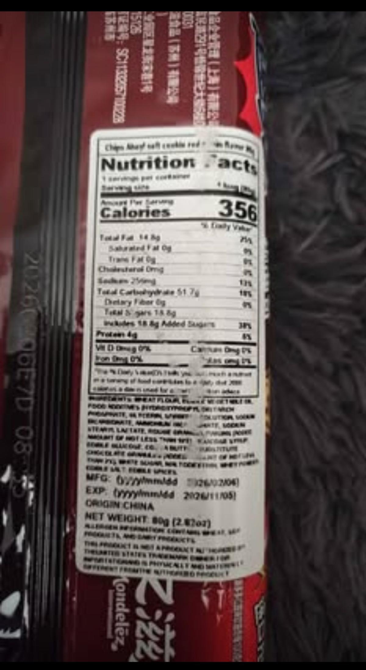 2x Chips Ahoy Red Grape Soft Cookies Chinese import