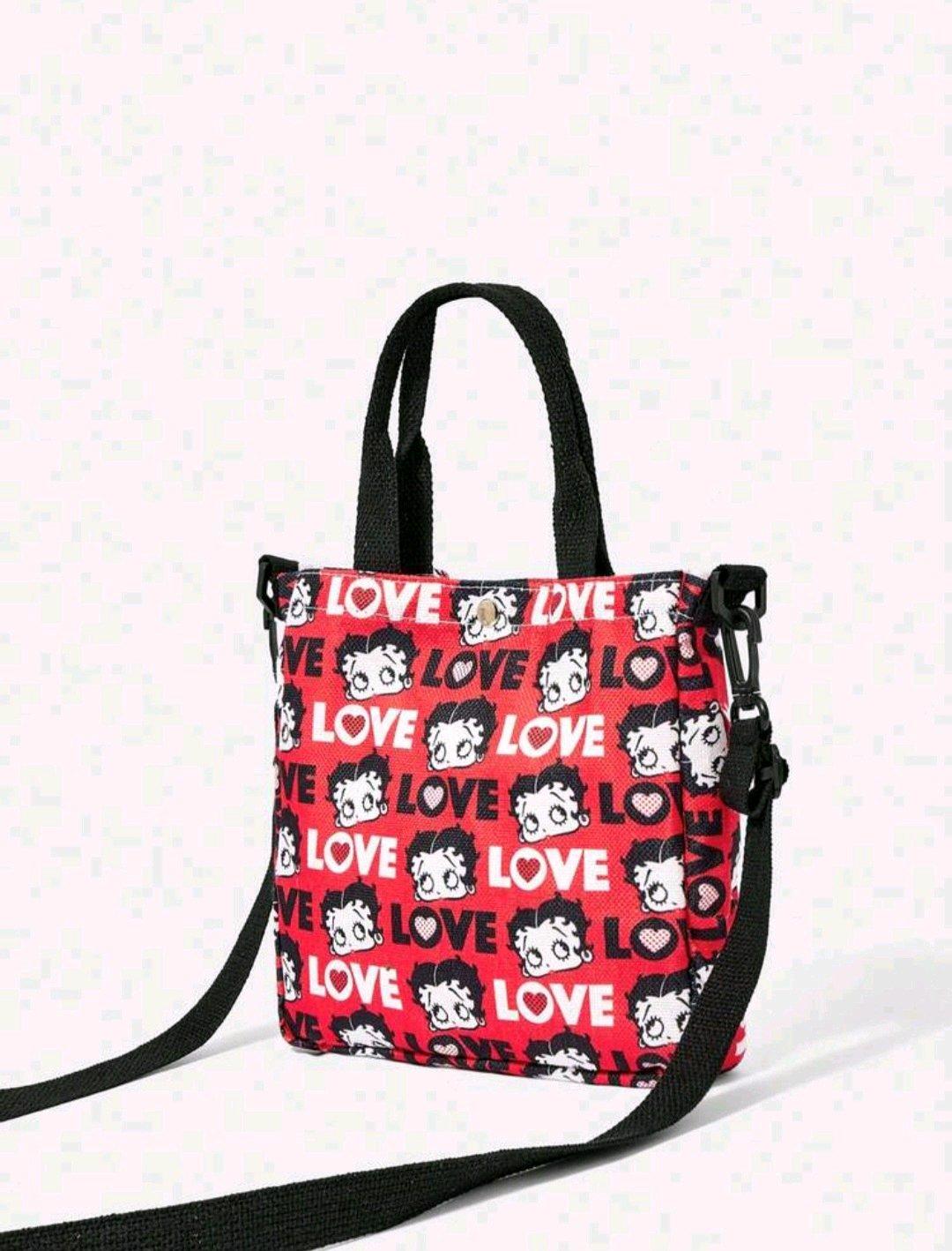 Betty boop canvas purse