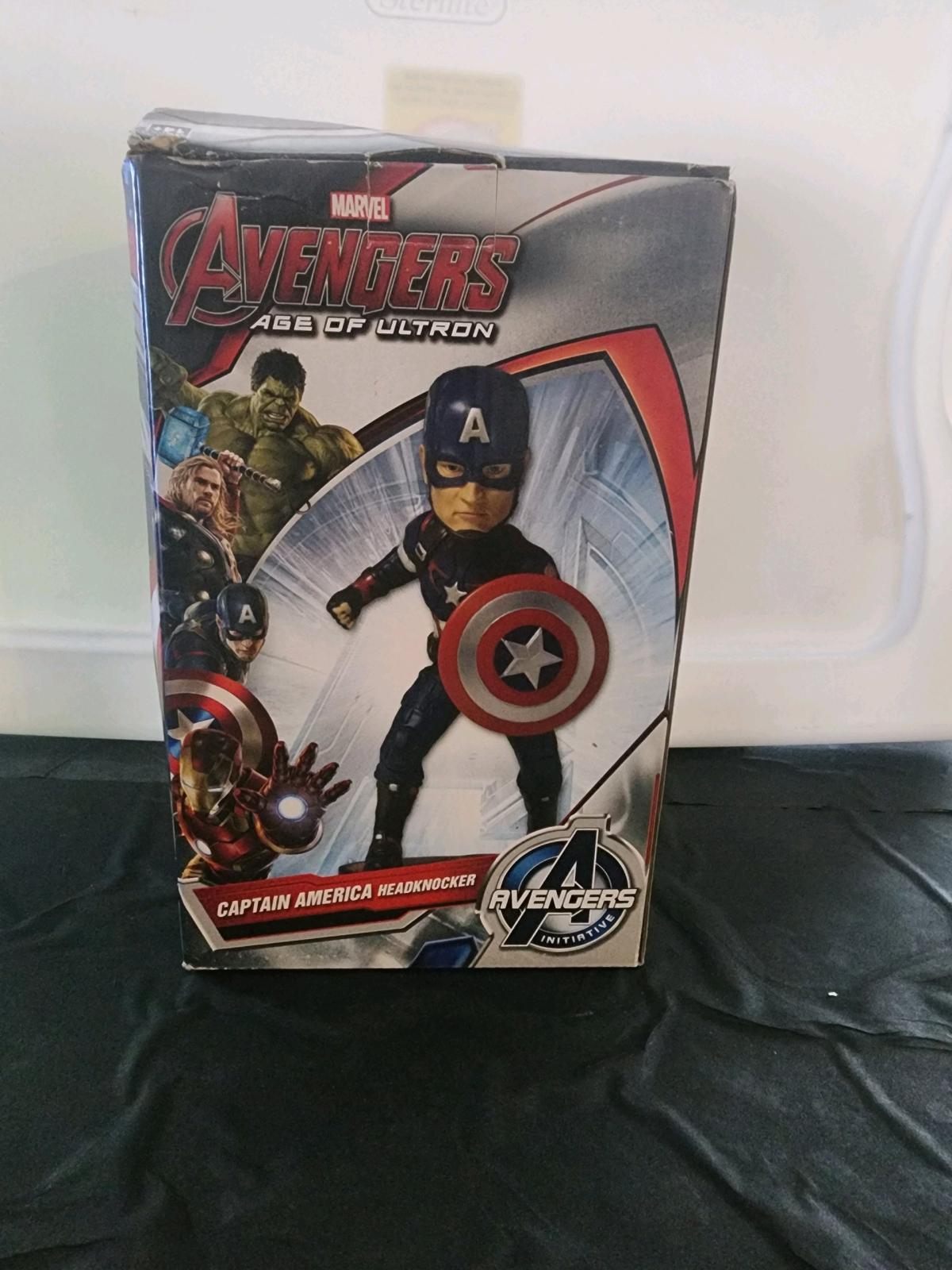 NECA Age of Ultron Capitan America Bobble Heade Figure