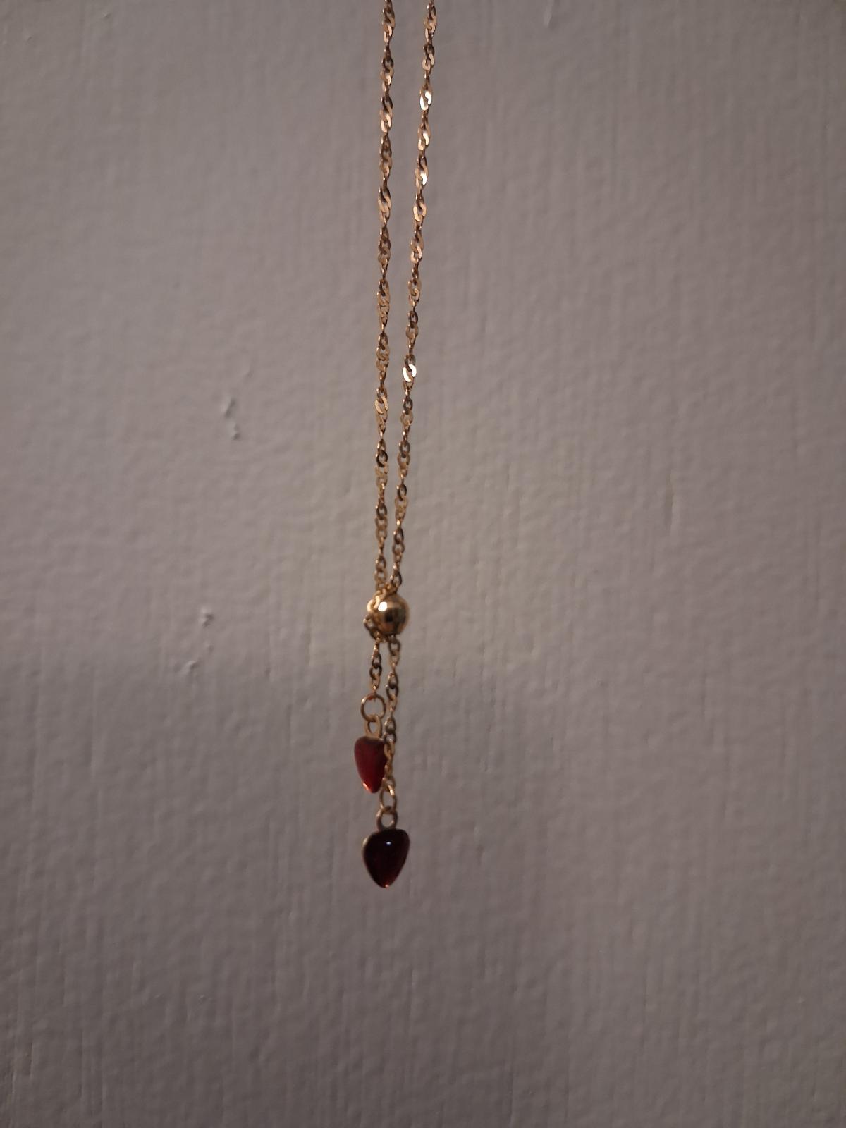 Women's Necklace with Heart Charms