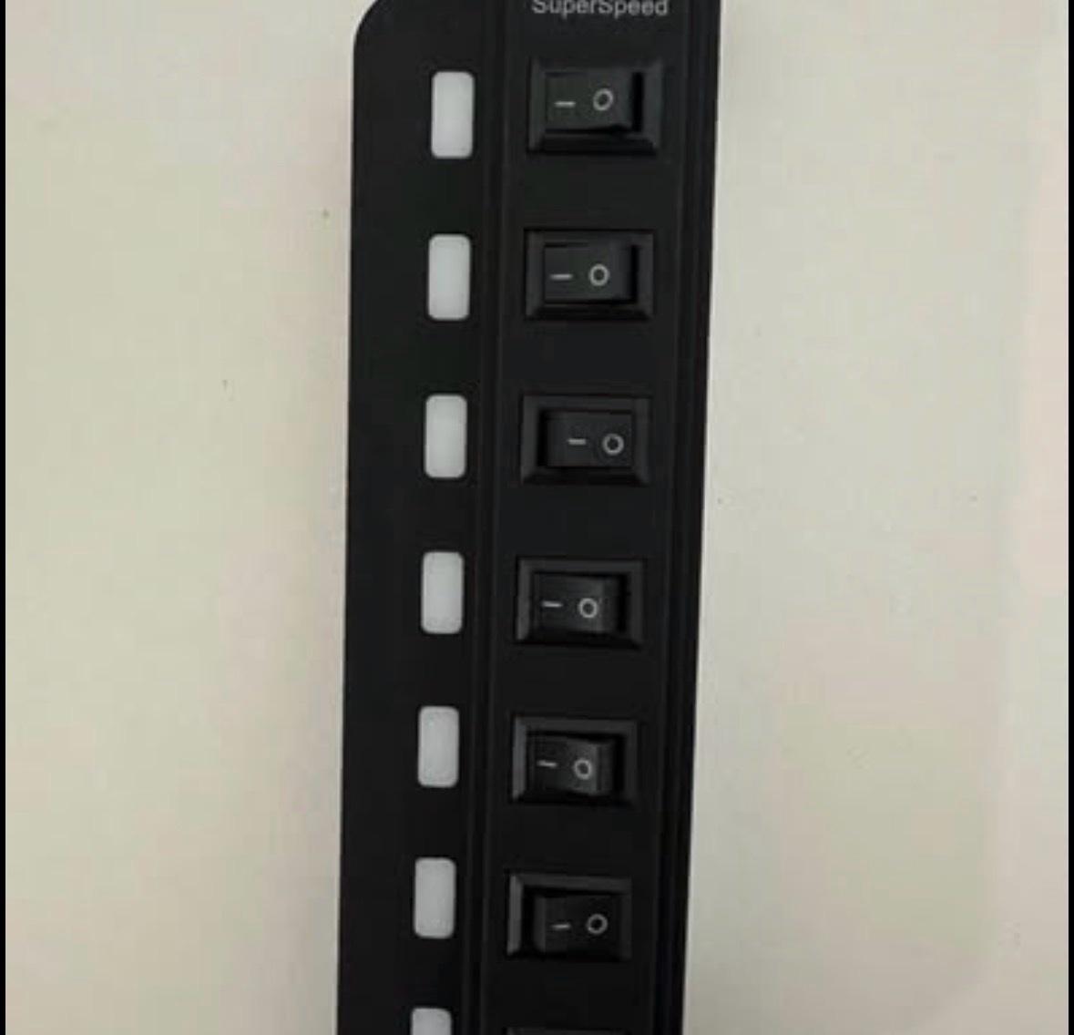 7Port USB 30 SuperSpeed Hub with Individual Power Switches