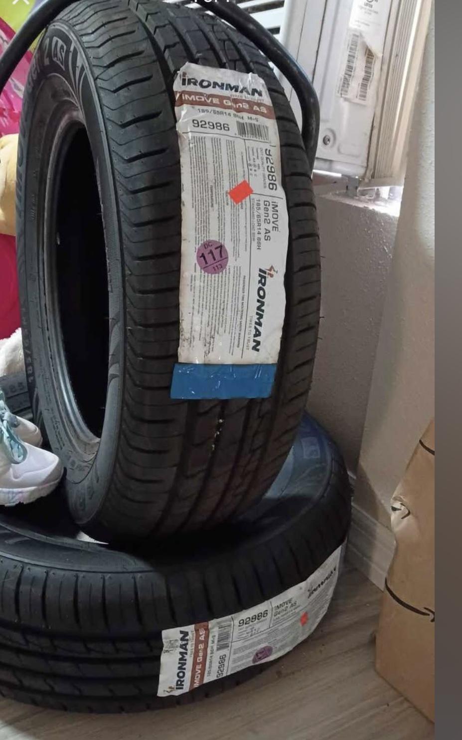 Brand new tires 2 ironman