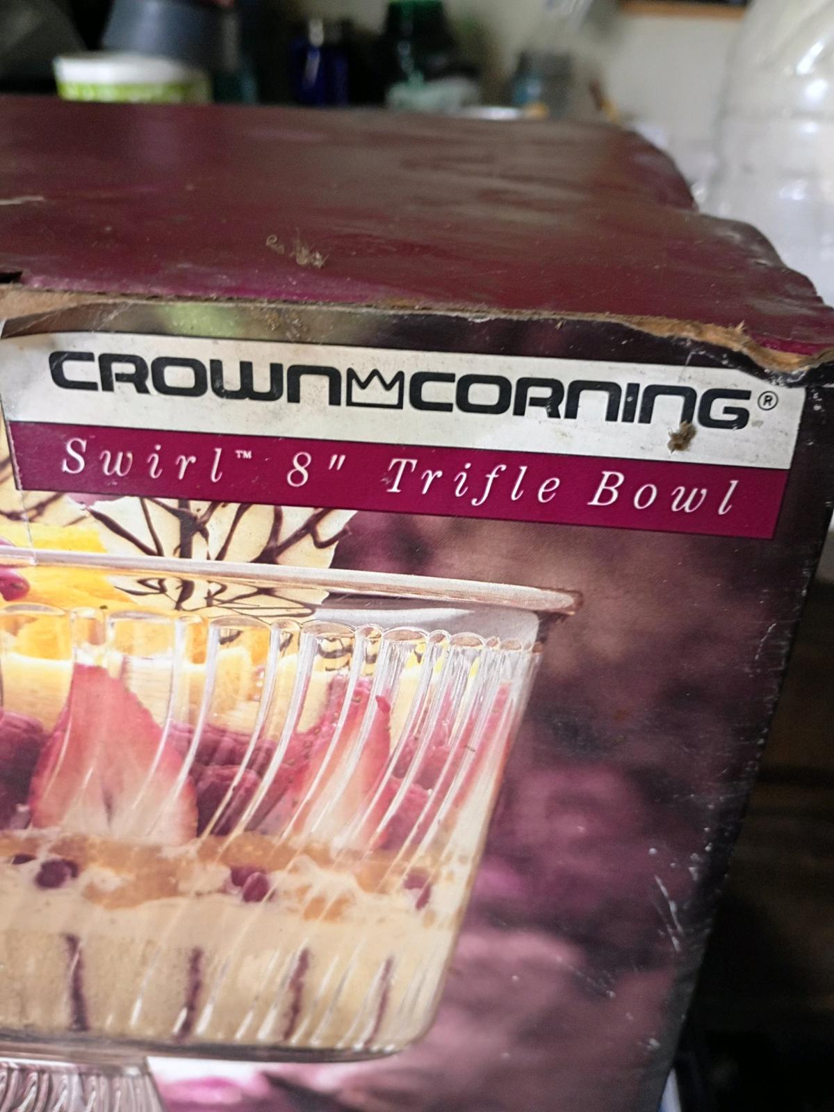 A Clear Glass 8 Trifle Bowl