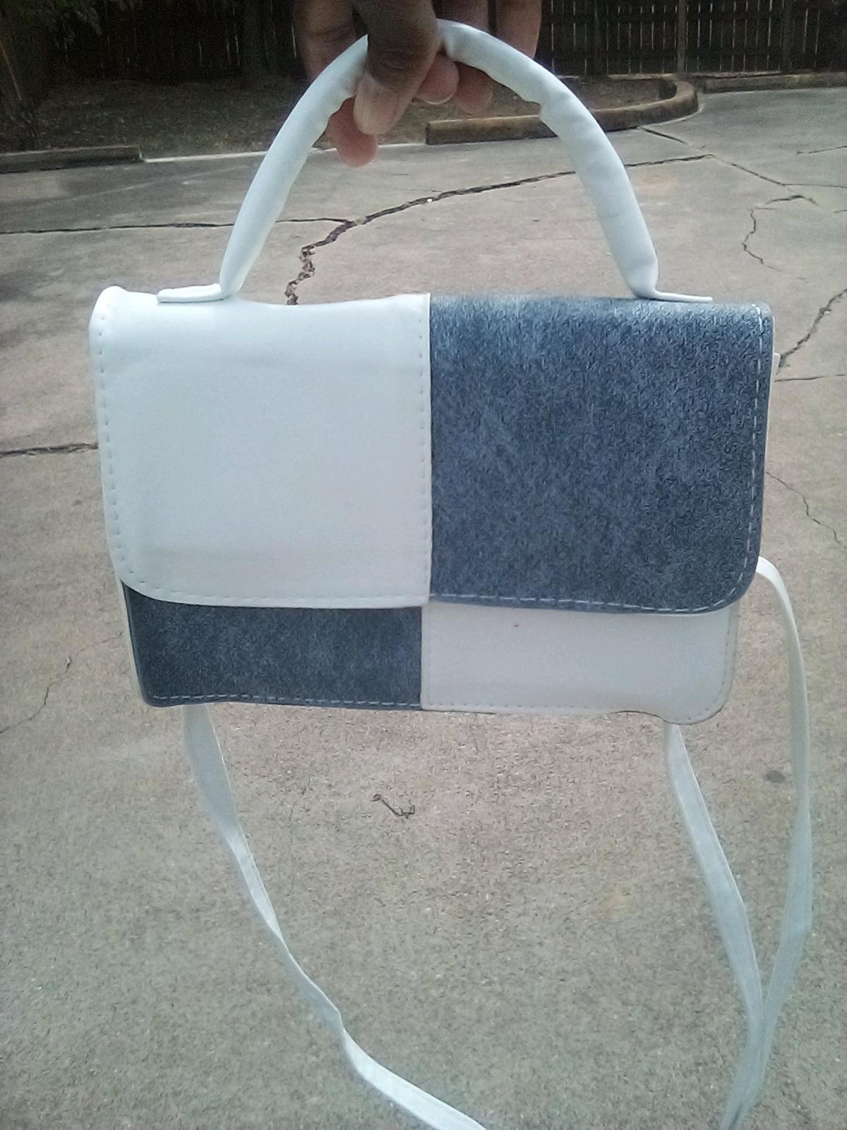 White and Blue Purse