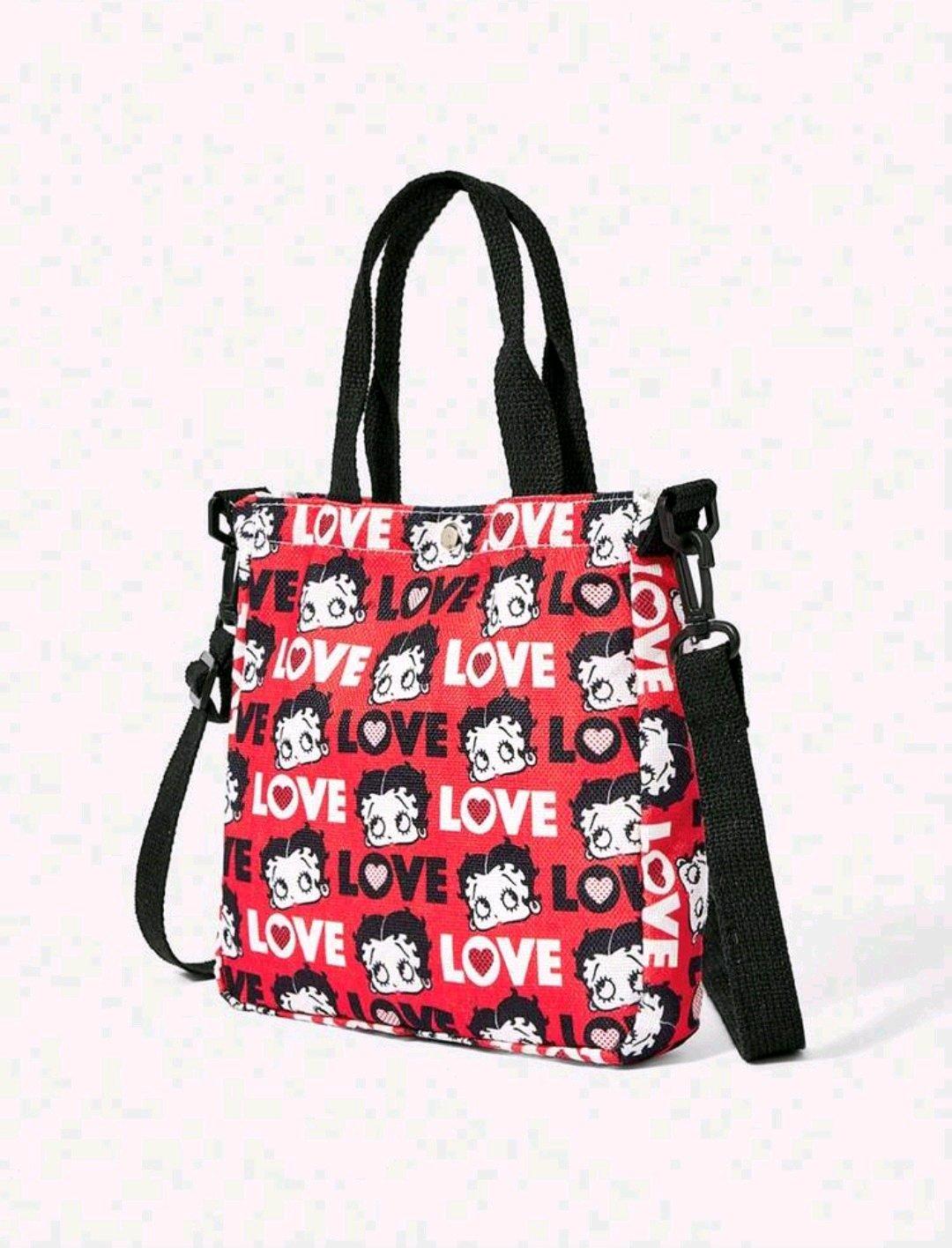 Betty boop canvas purse