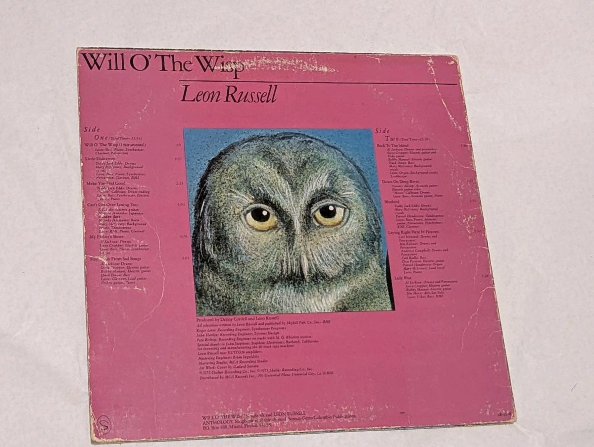 Rock Lot  Leon Russell Neil Diamond 2 Piece Vinyl Record Lot