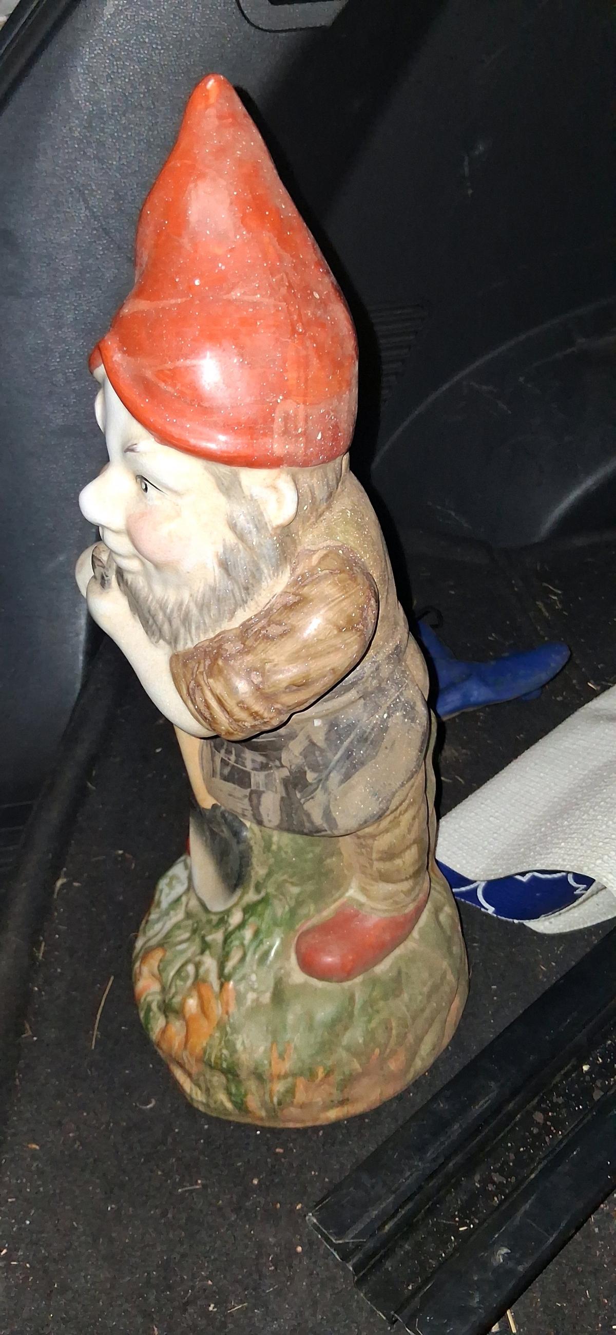 vintage early 1900s german garden gnome