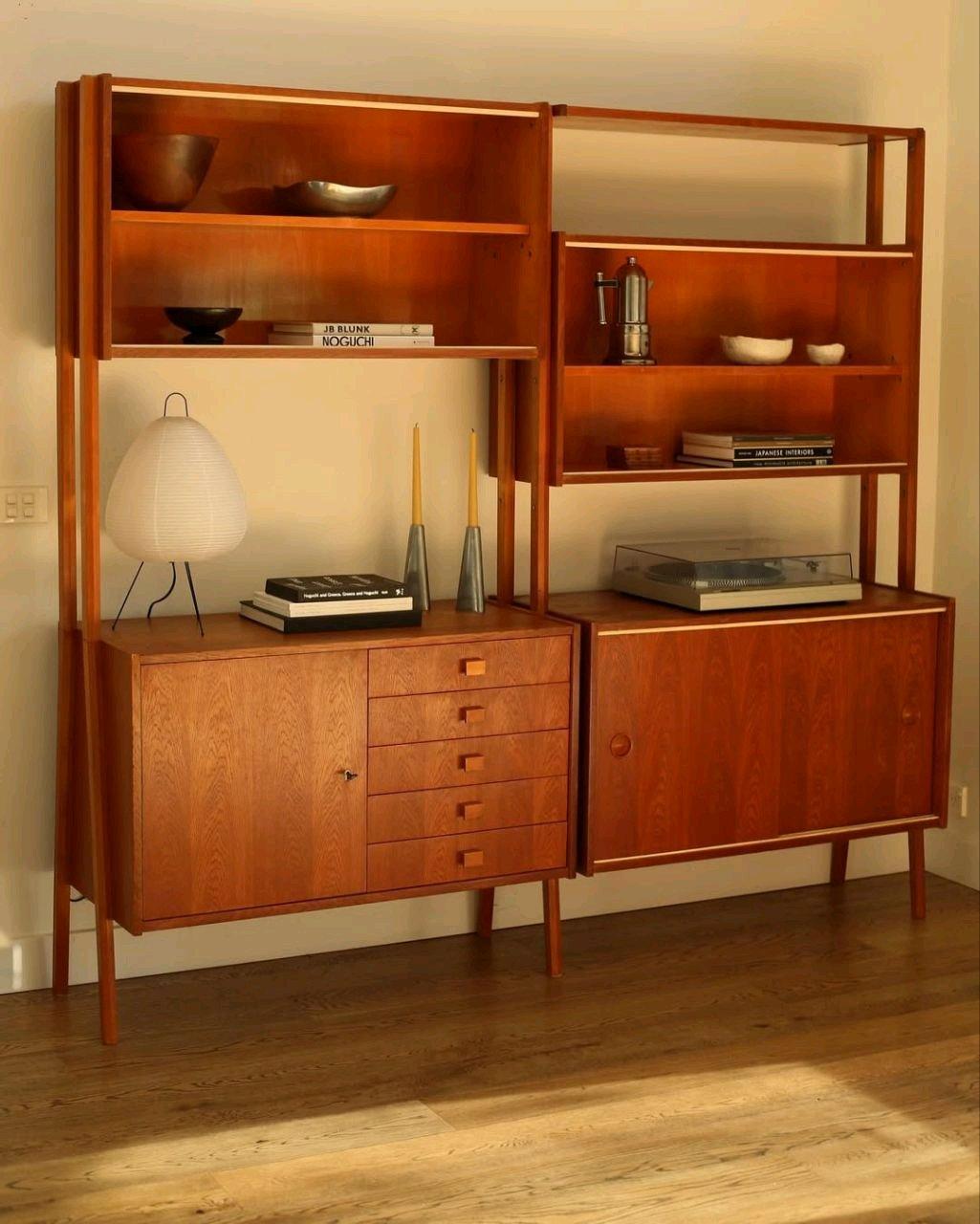 midcentury wall unit  sideboardhutch