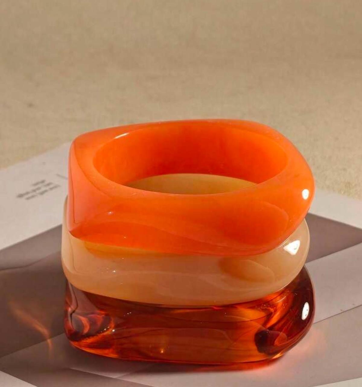 Chunky Acrylic Bangle Bracelet