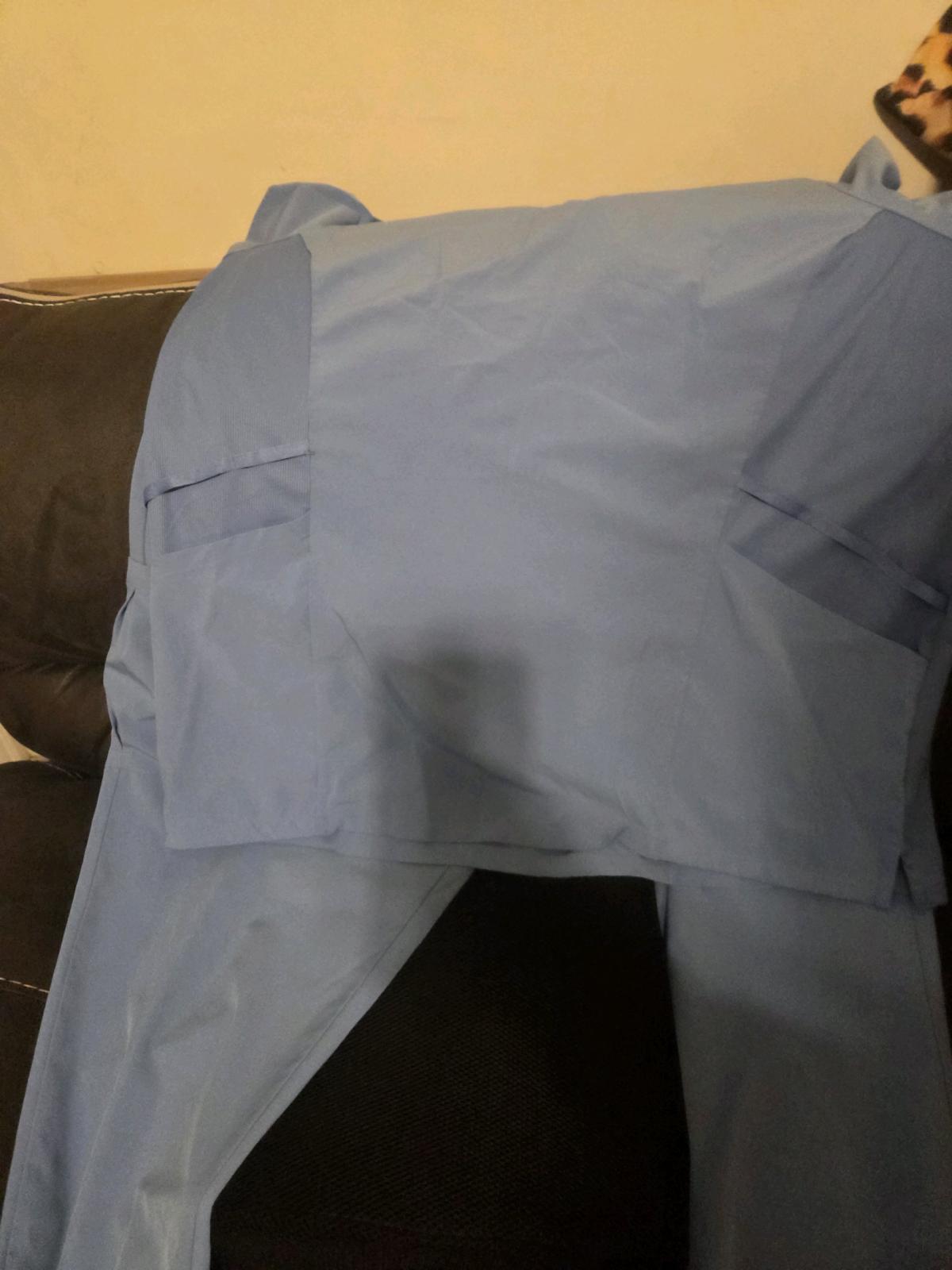 Hanes 2pc scrub set  Ceil blue 2x