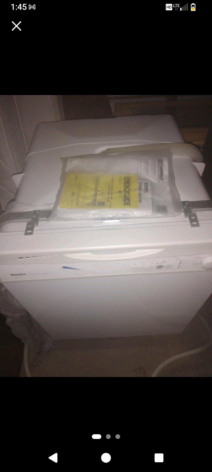 Dishwasher with Energy Guide never been used
