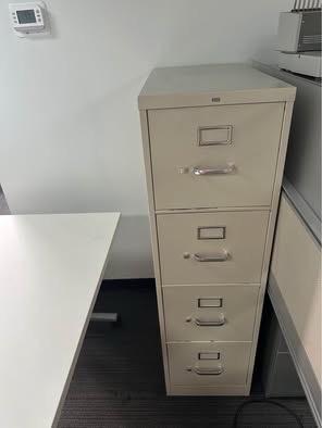HON 4Drawer Metal Filing Cabinet  Heavy Duty Office File Cab