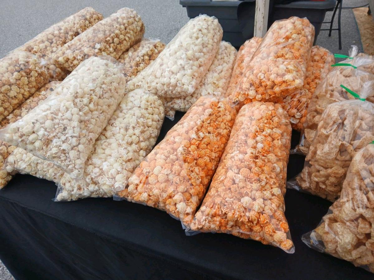 Fresh Kettle Corn and Pork Rinds