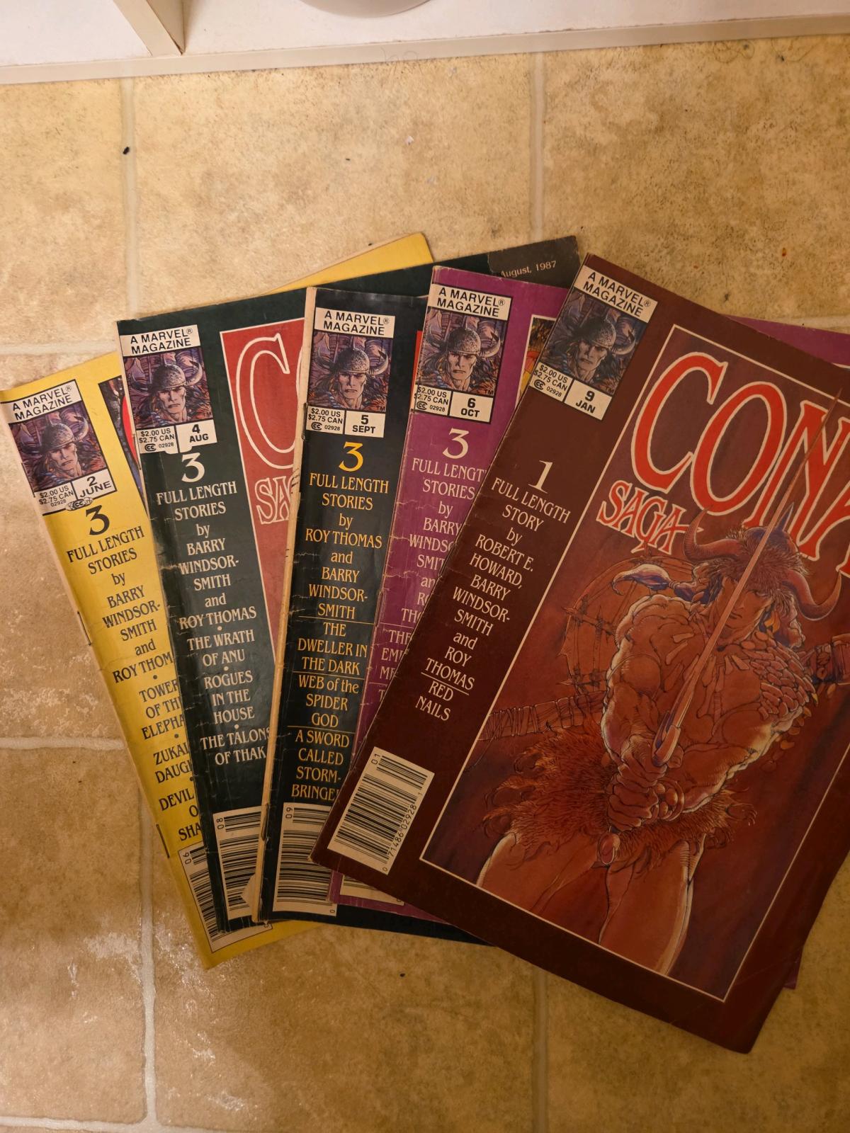 Comic Saga Magazine Comic 2 4 5 6 And 9 Vintage 19871988