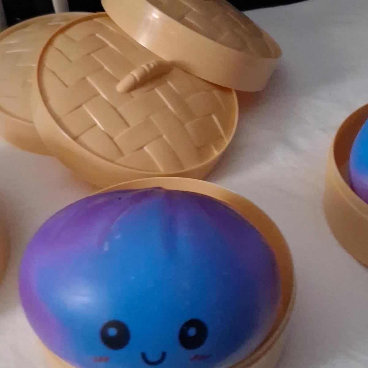 Set of 3 Kawaii Rainbow Squishy Buns