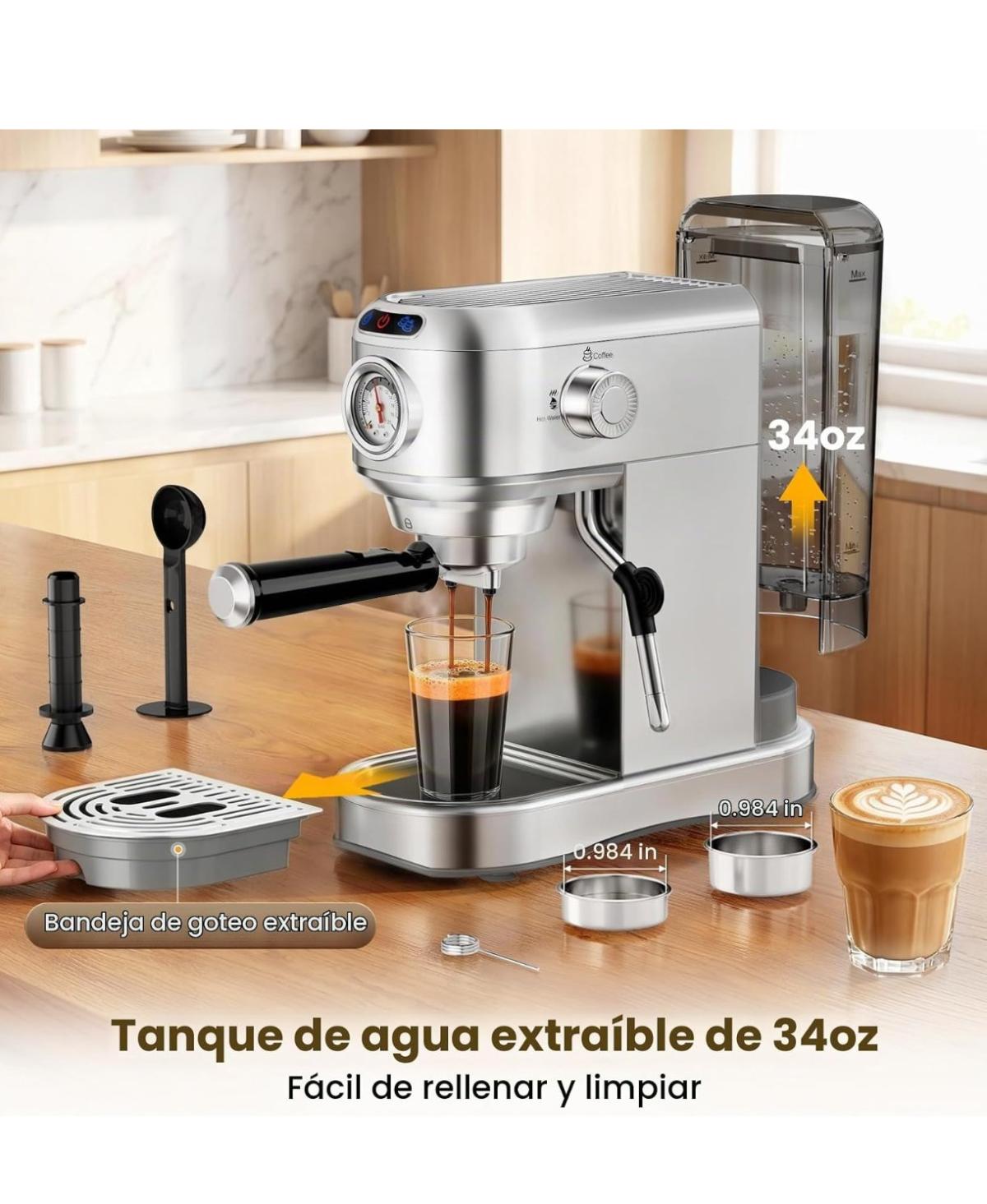 Mquina de caf espresso de 20 bares