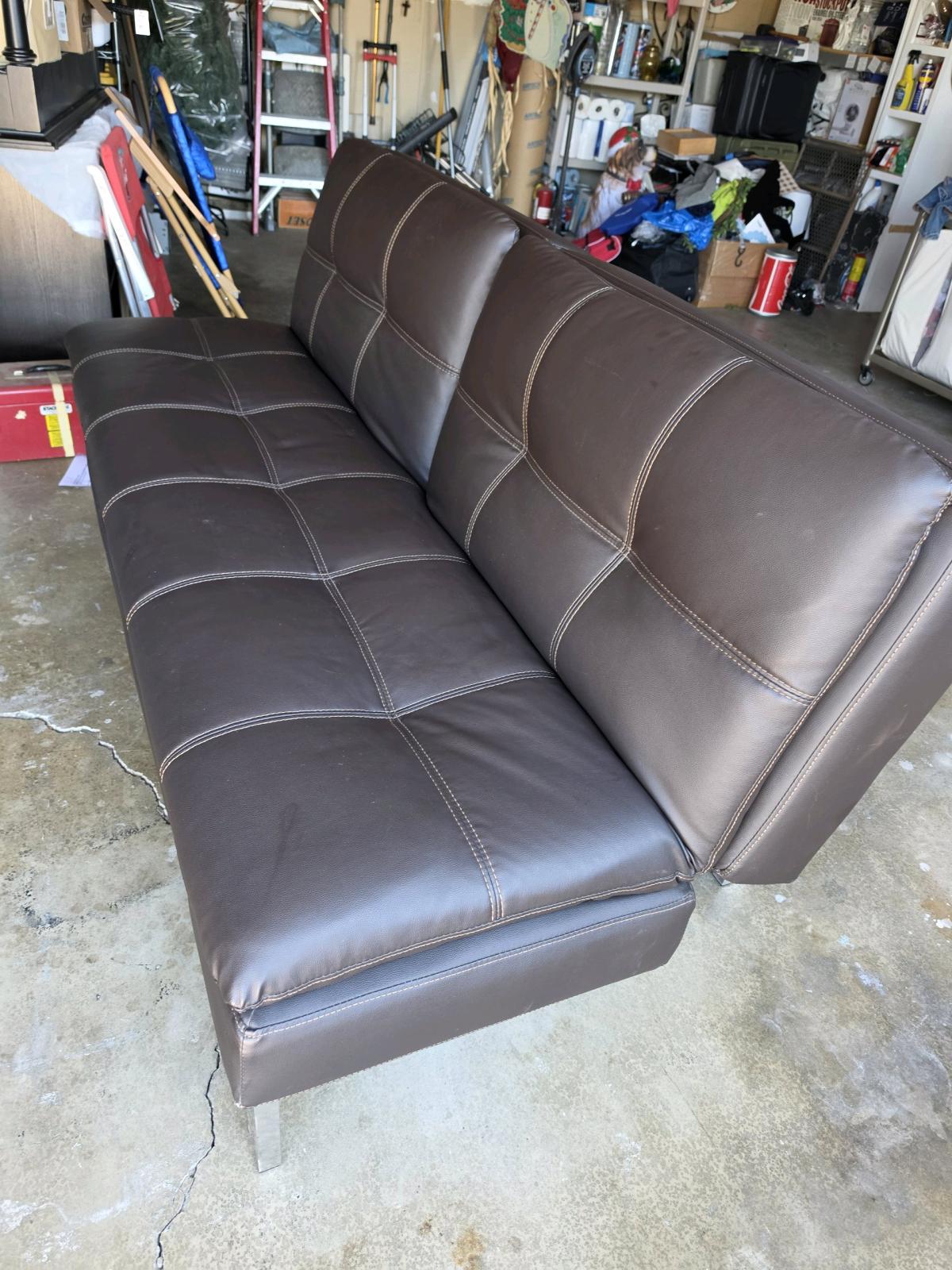 leather convertible Couch Bed