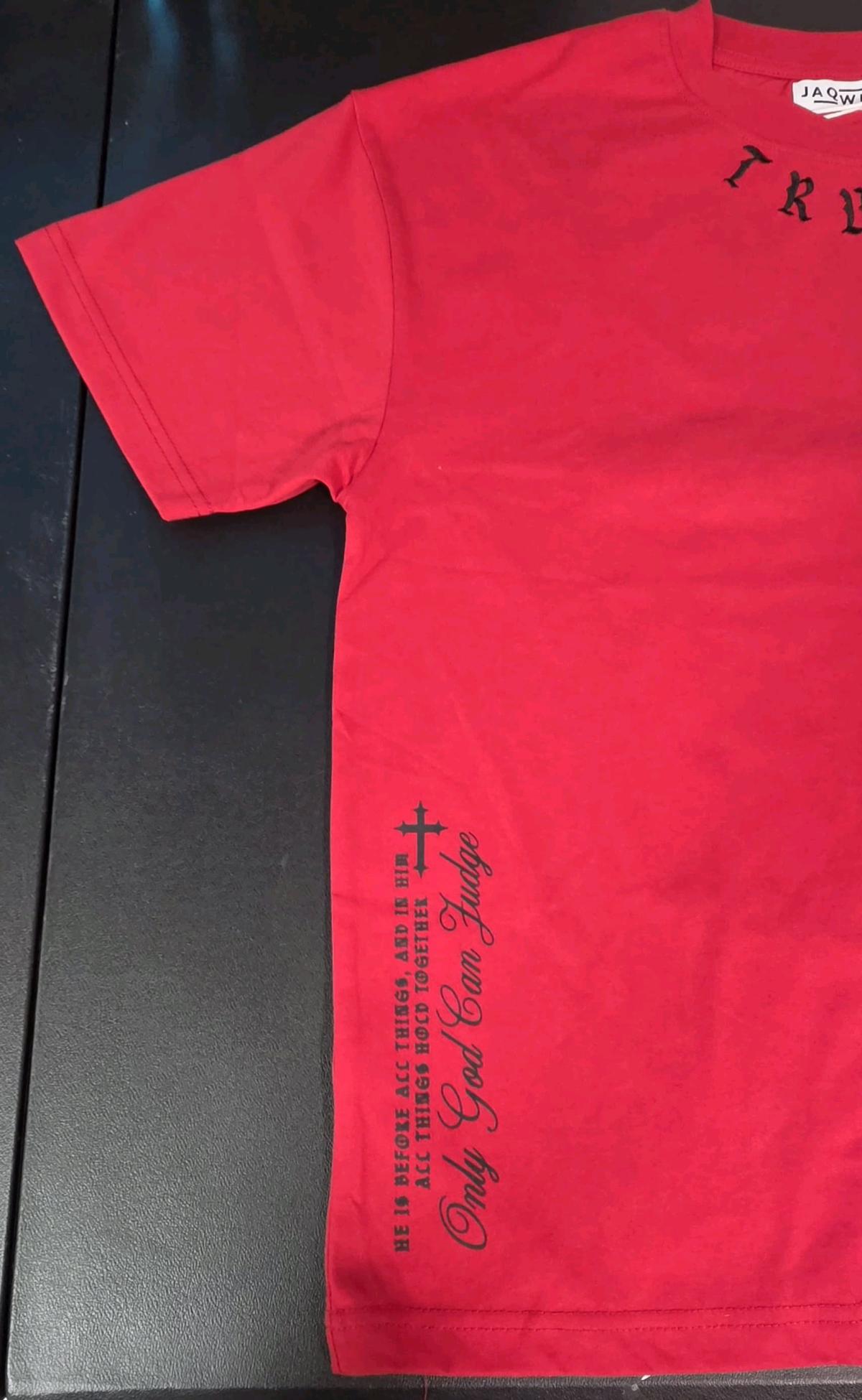 playeras para hombres color rojo de cuello redondo
