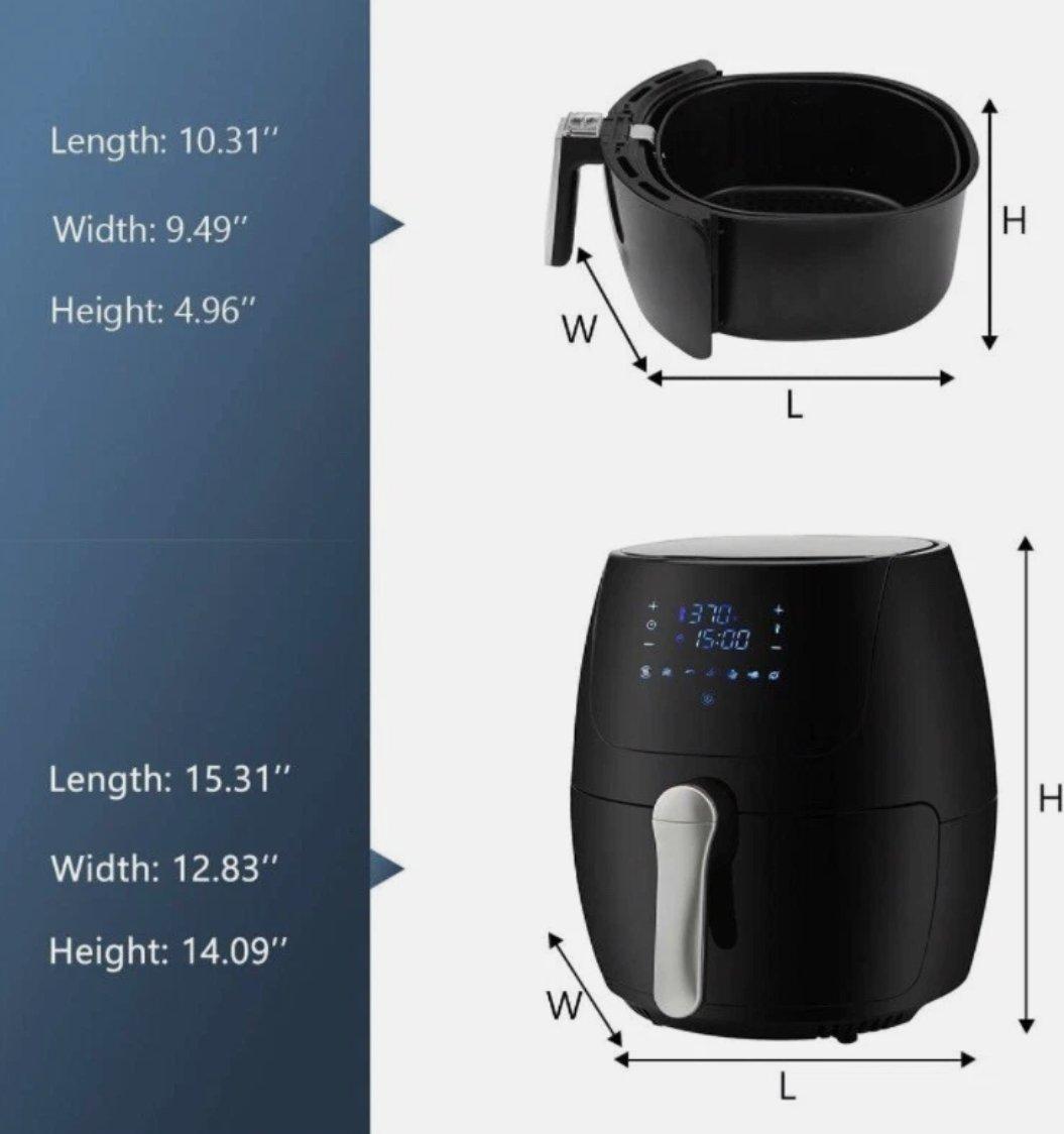 Family Size Digital Air Fryer Egg Shaped