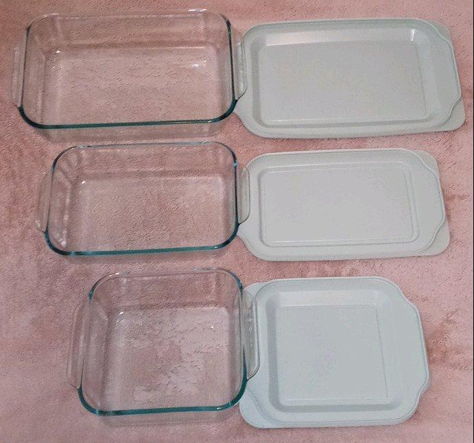 Pyrex Deep 6Piece Glass Dish Baker Set