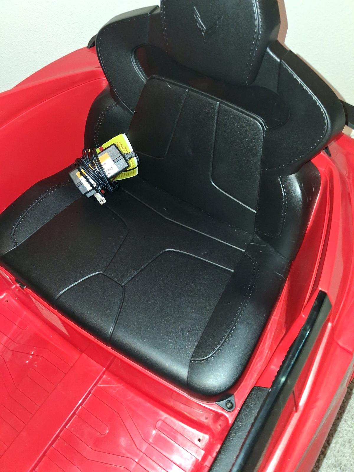 ridable corvette toy car for ages 2