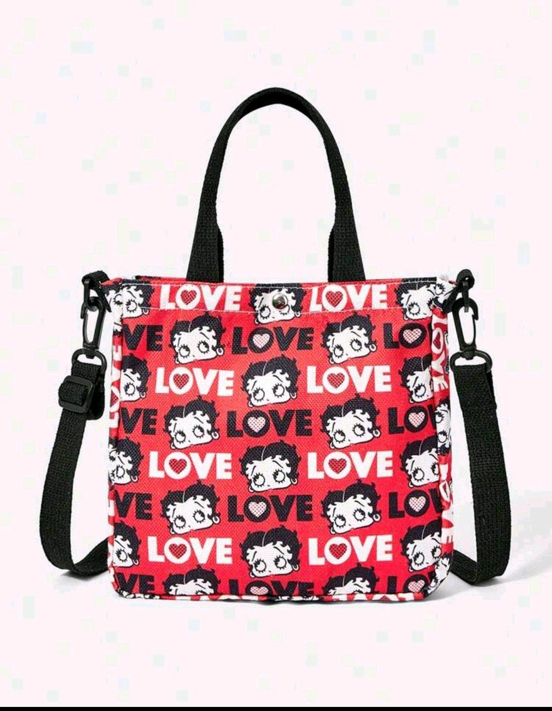 Betty boop canvas purse