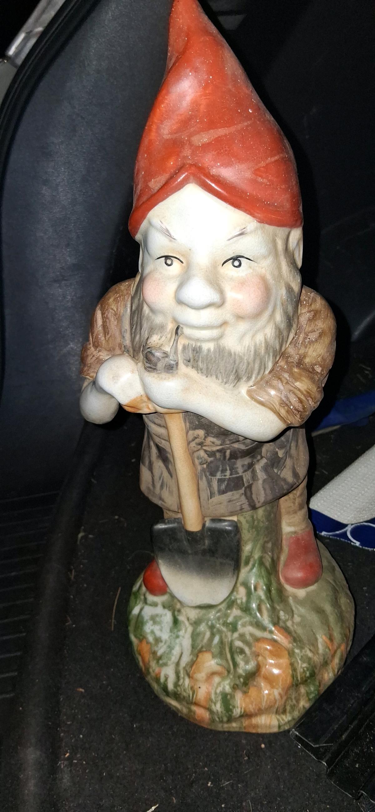 vintage early 1900s german garden gnome