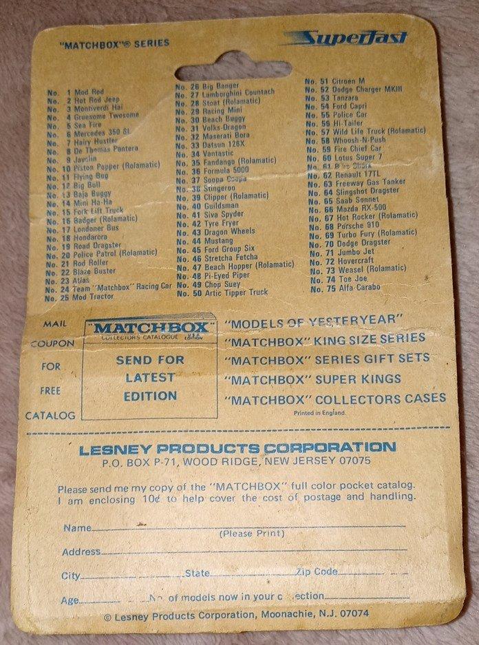 3 Original Vintage Lesney Matchbox Toys COMPLETE SEALED