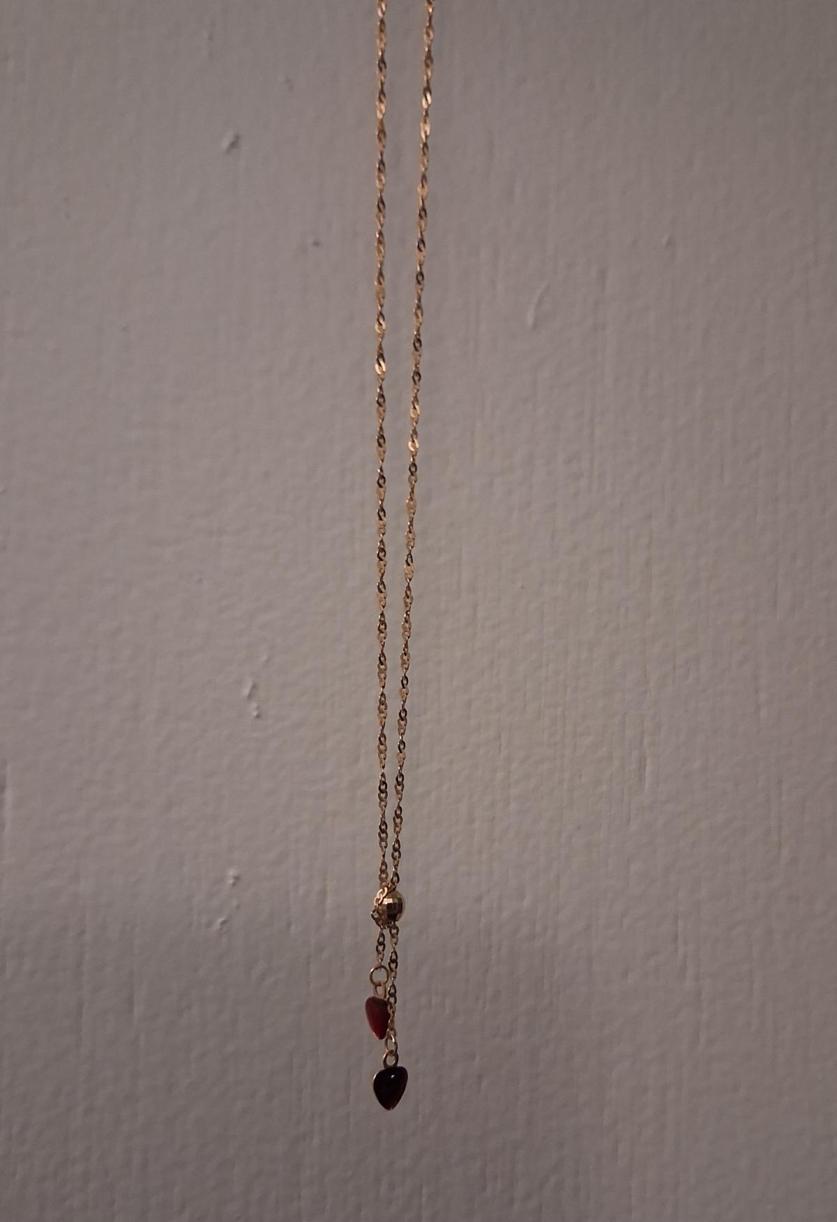 Women's Necklace with Heart Charms