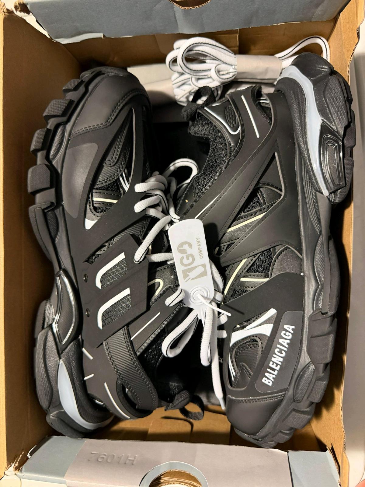 balenciaga tracks led black and white