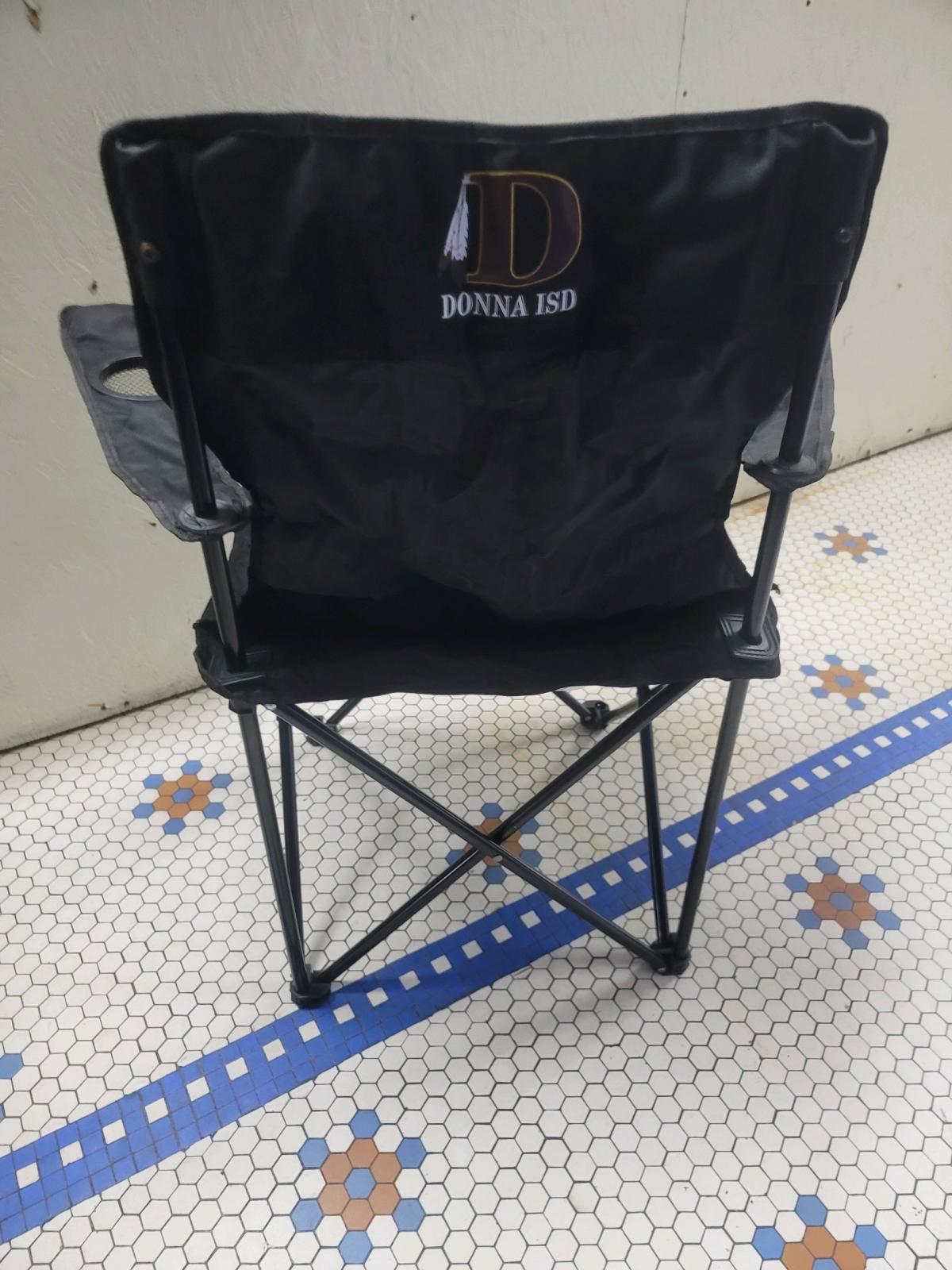 Used Folding Chair With Donna Emblem On Back Bag Included