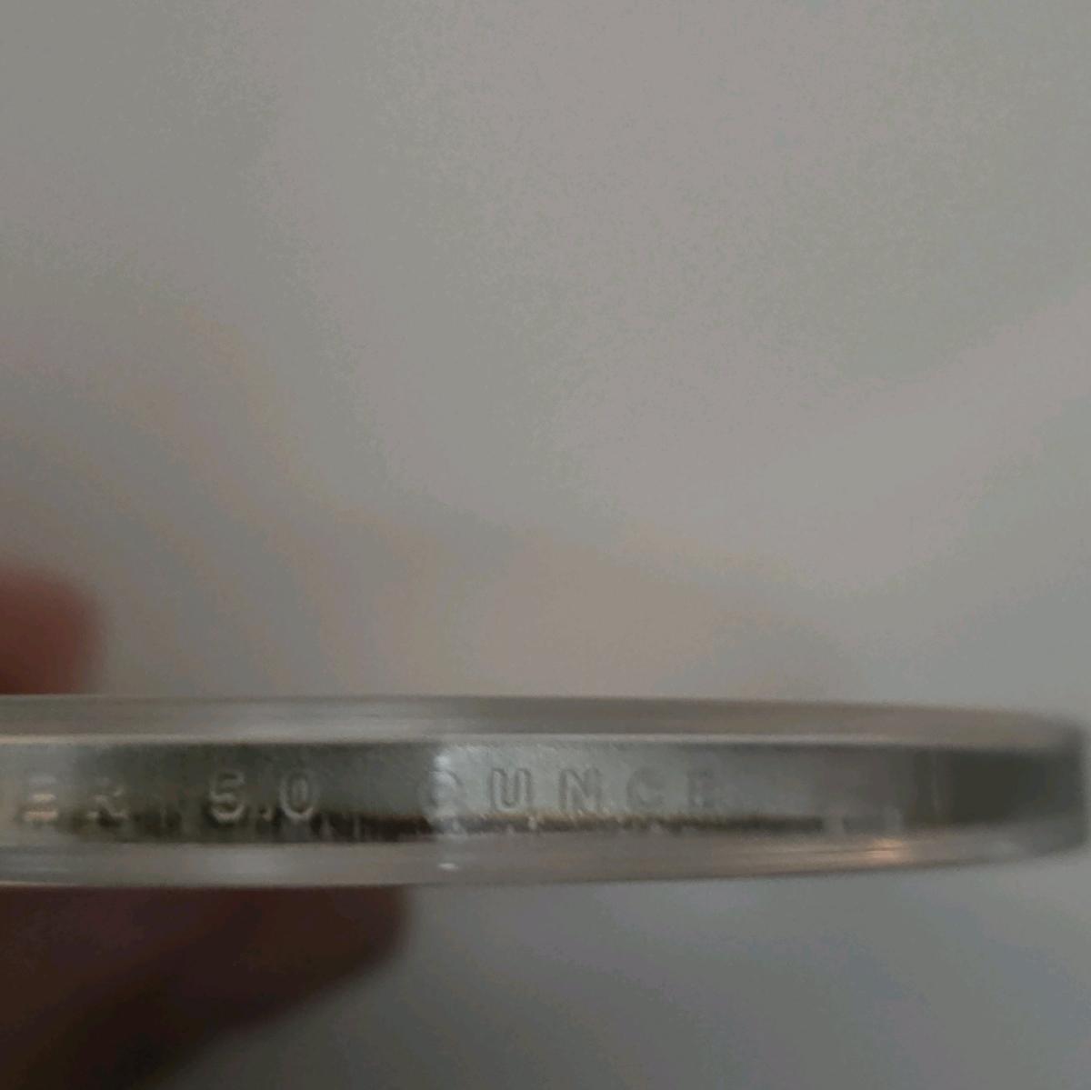 5oz silver minted as quarter dollar