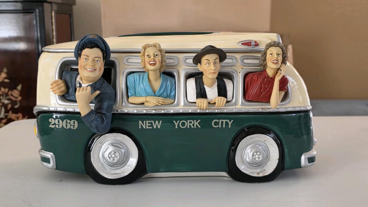 The Honeymooners Cookie Jar TV Show NYC Bus