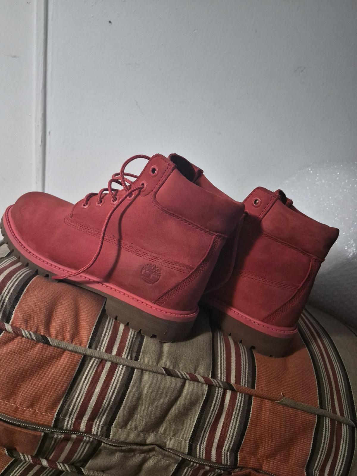 Timberland Premium 6Inch Waterproof Boots Red Good Condition