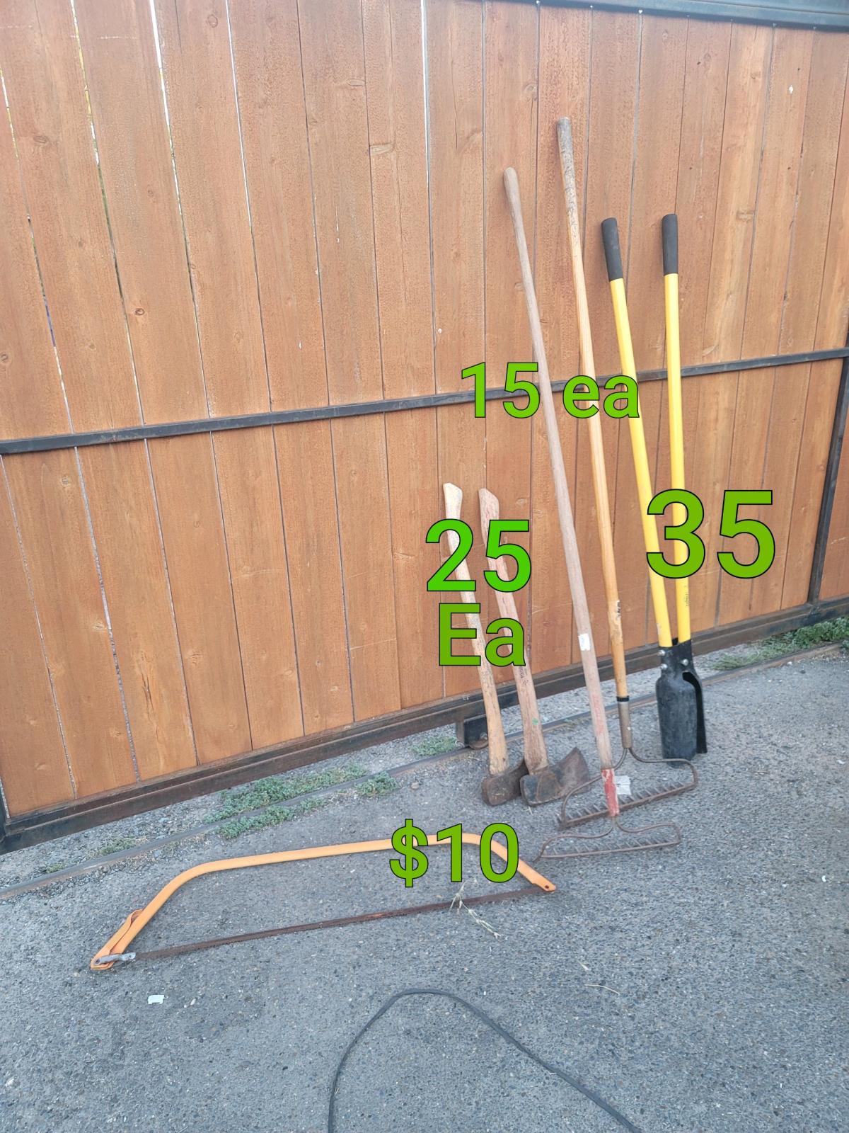 Yard Tools Good Cond