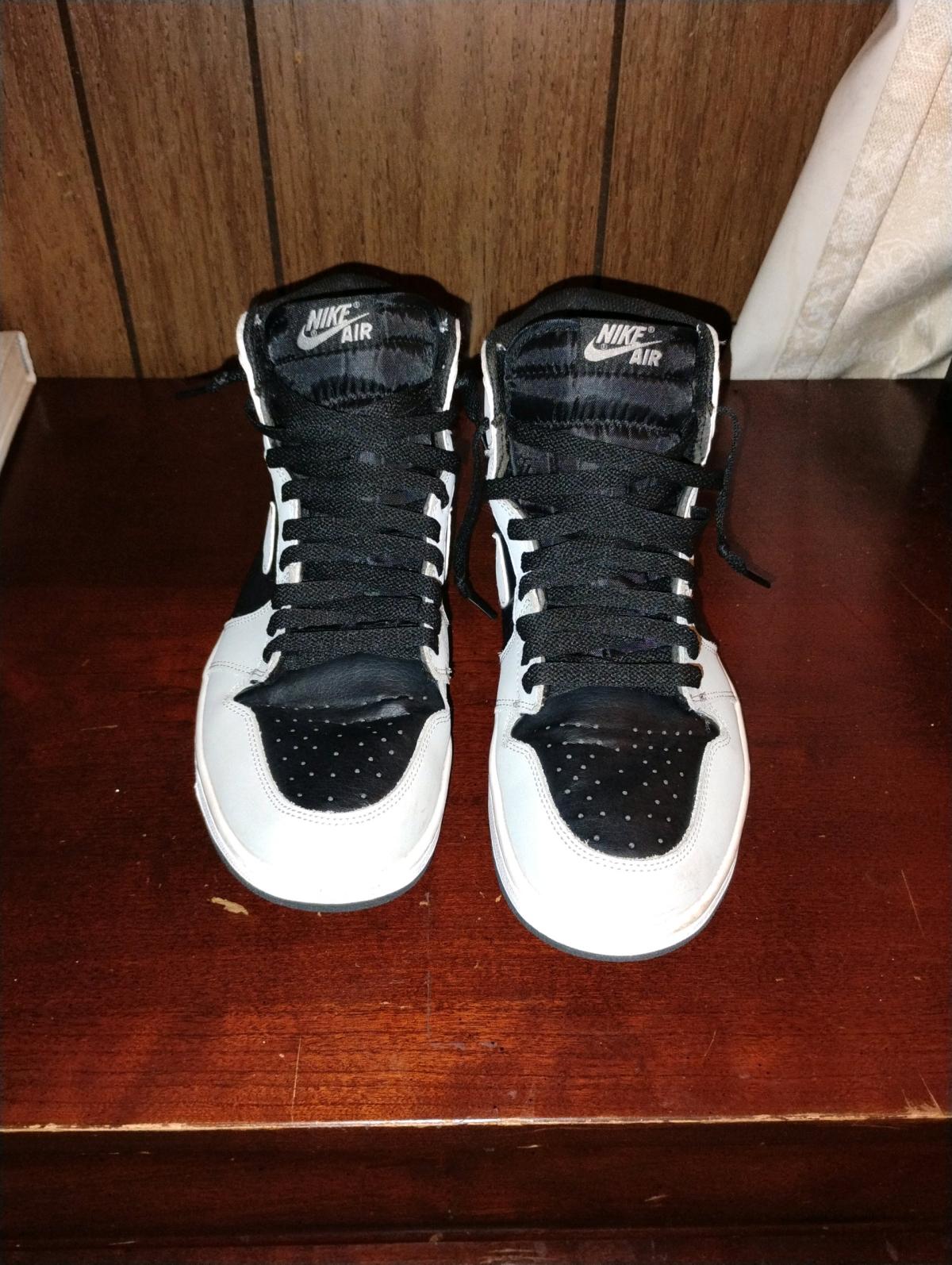 Nike Air Jordans black and grey
